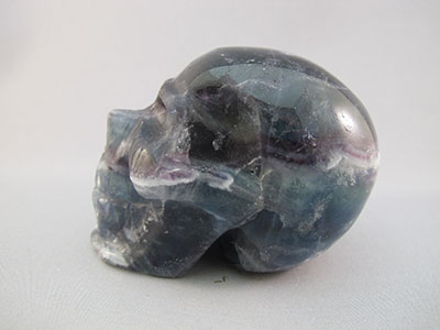 Green Fluorite Crystal Skull